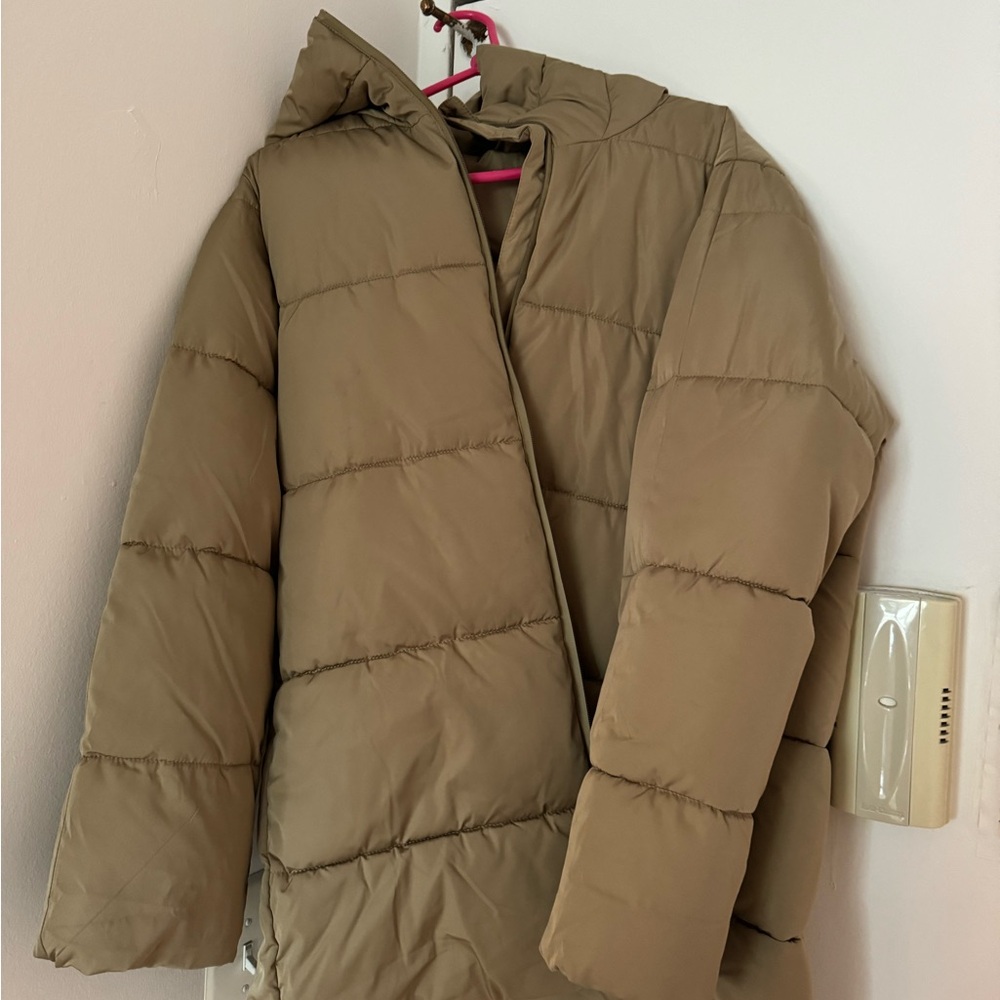 Tan Puffer Jacket